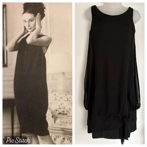 Rare vintage silk sack dress 1958